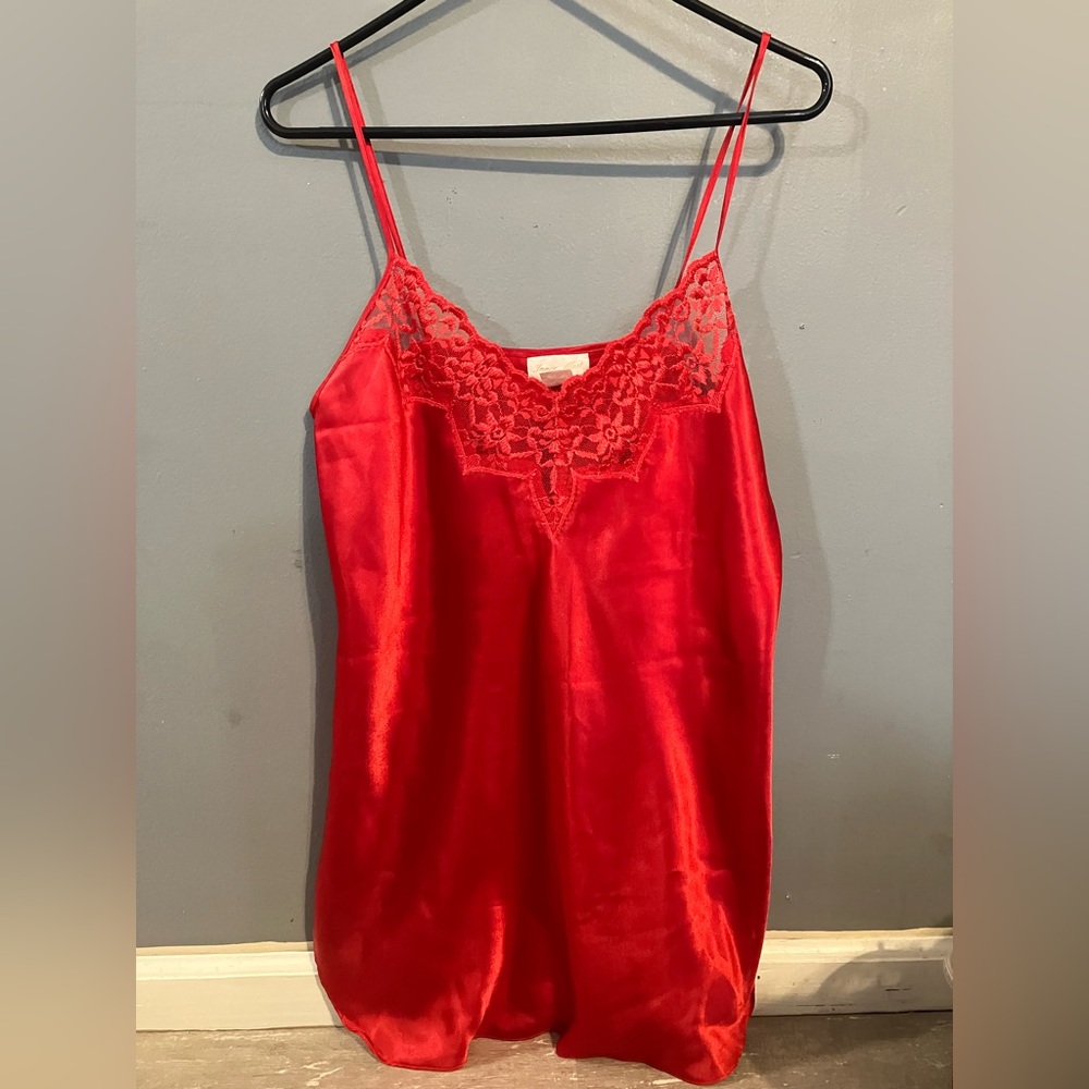 Vintage Inner Most Lingerie Red Lace Valentine's Day Size Medium Made in USA (M)